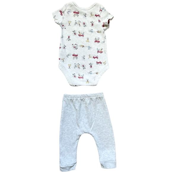 Disney Baby Unisex Short Sleeve Onesie & Pants Outfit. Matching Set. 3-6 Months. - Picture 2 of 5